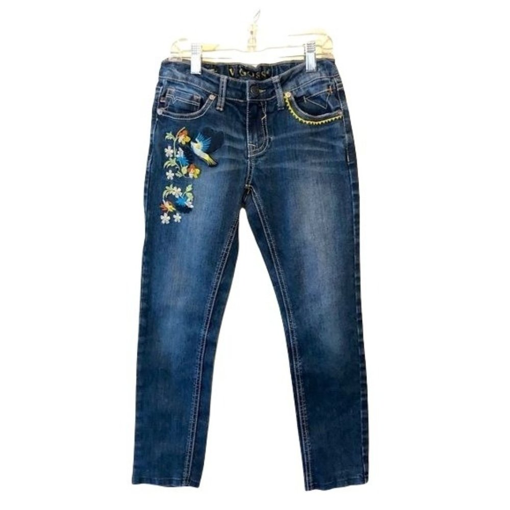 VIGOSS Girls Jeans Size 10 Jagger Ankle Skinny Embroidered